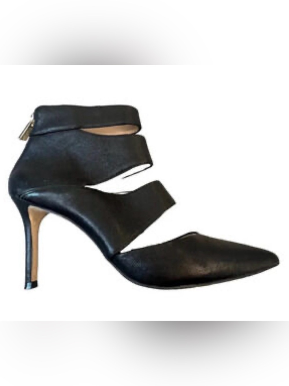 Louise et Cie Leather Black Cutout Accent Pumps Heels size 11